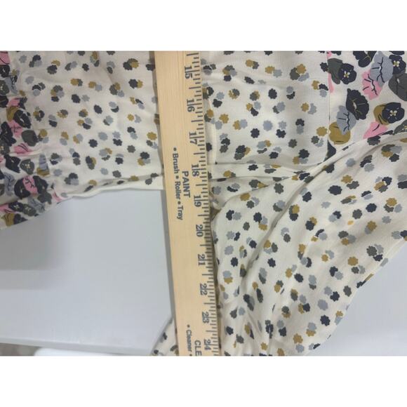 Boden Women’s Floral Tunic Top Multicolor 3/4 Sleeve Pleated Front Boho Style - Picture 8 of 8